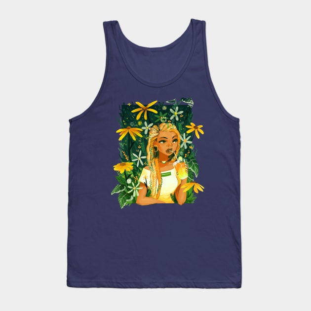 Plant Braids Tank Top by GDBee